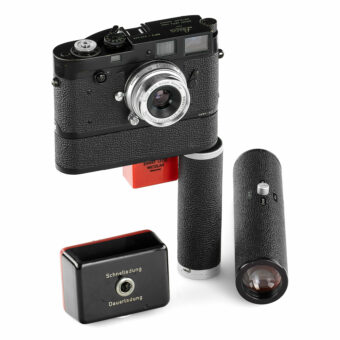 Diese seltene Leica MP2 black paint erzielte bei der Leitz Photographica Auction 1.560.000 Euro. BIld: Leica