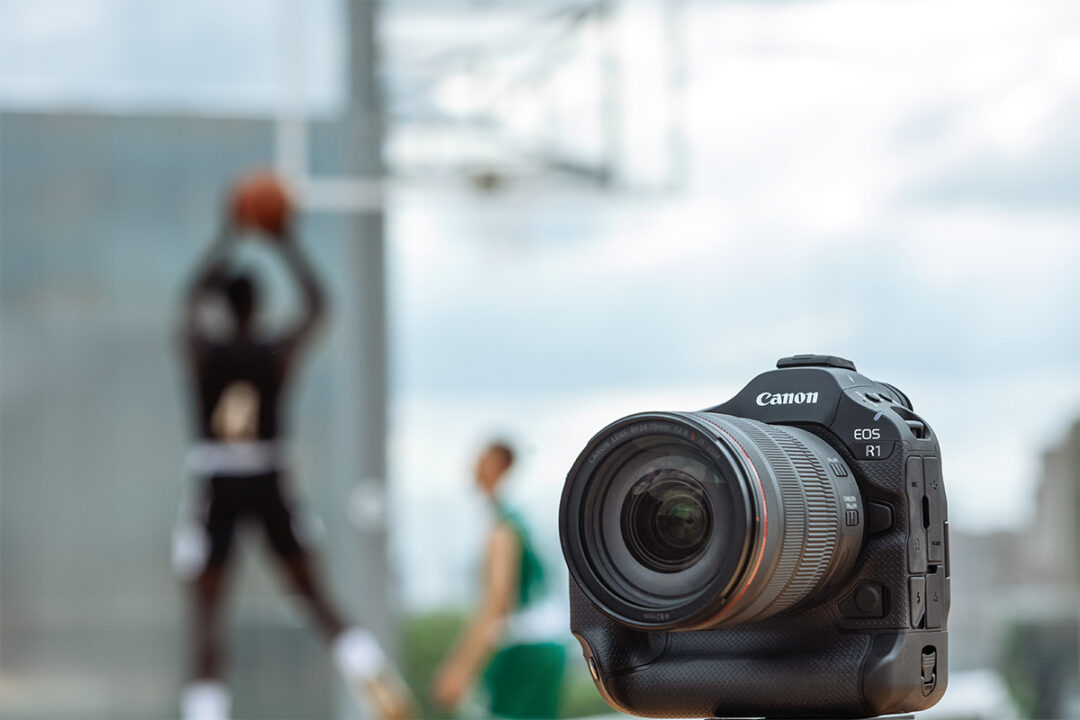 Mit der EOS R1 konnten wir erste Erfahrungen im Rahmen eines Basketball-Trainings machen.