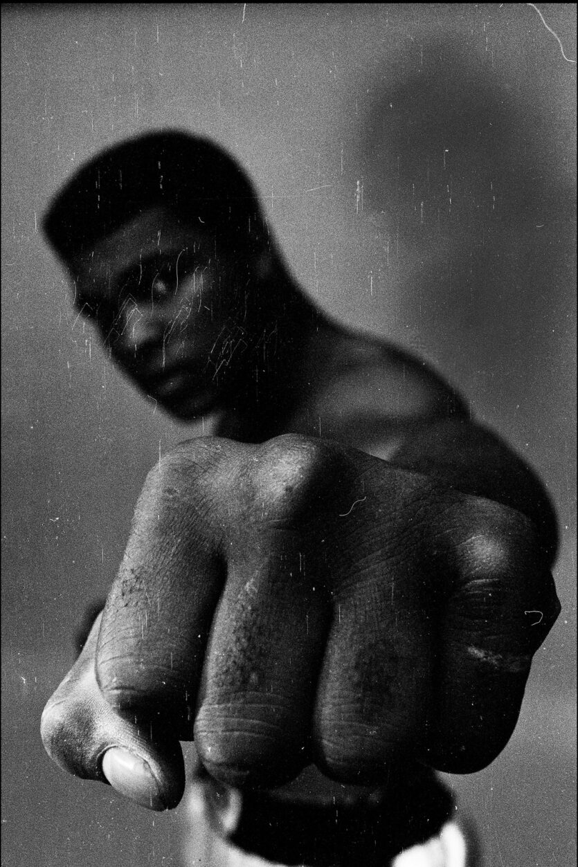 Thomas Hoepker, Muhammad Ali Showing Off His Left Fist, Chicago, Illinois, 1966