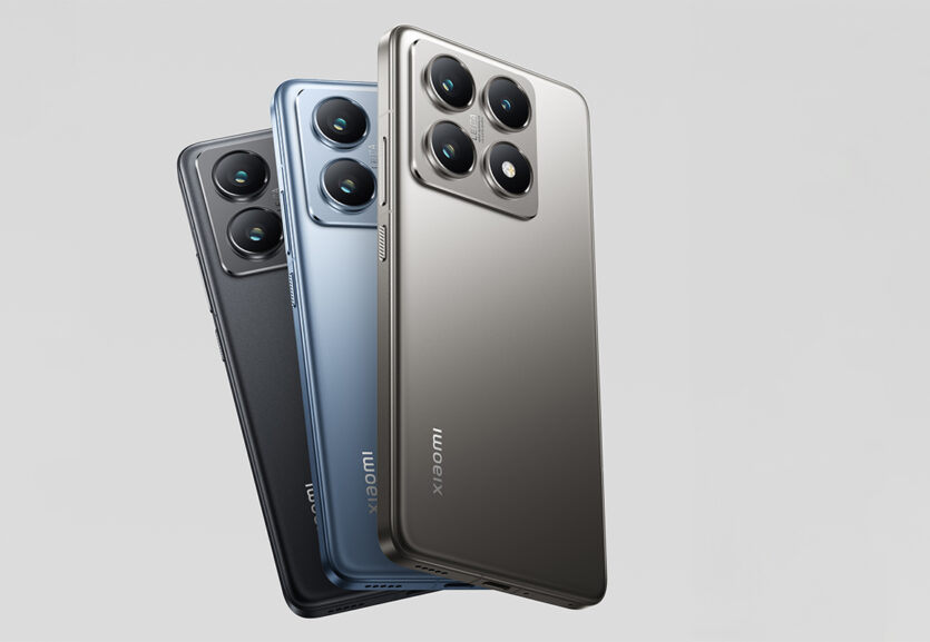 Das Xiaomi 14 T Pro ist in den Farben Titan Gray, Titan Blue und Titan Black erhältlich.