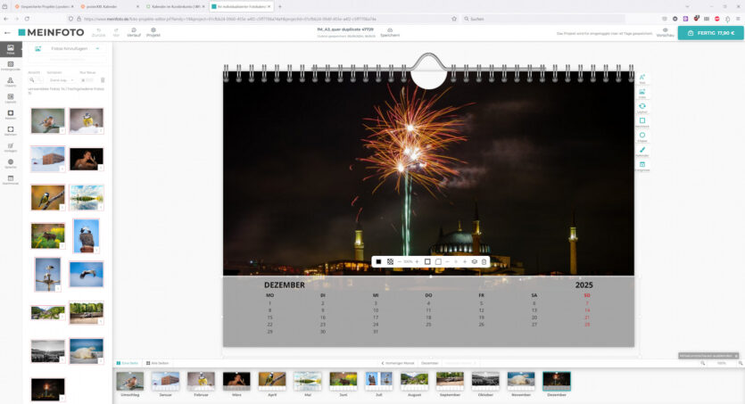 Fotokalender-Test 2024: MeinFoto A3 quer Echtfoto