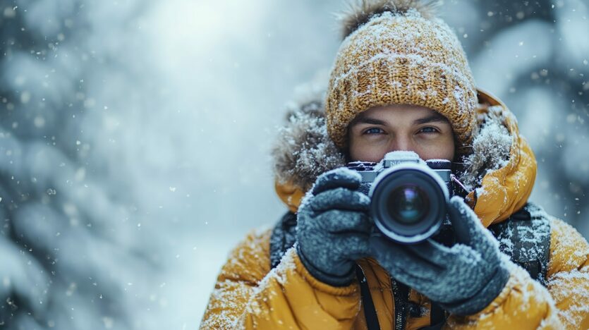 Beim Fotografieren im Winter, bei Schnee und Minusgraden, wollen Fotograf und Equipment gut geschützt sein.