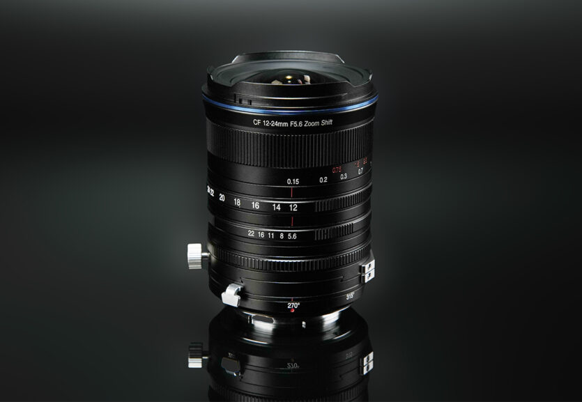 Das Laowa 5,6/12-24 mm Zoom Shift ist in Metall gefertigt.